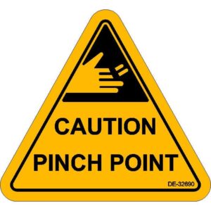 Decal Caution Pinch Point