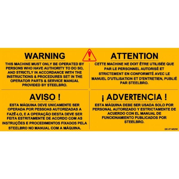 Decal Authorised Operation