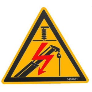 Decal Warning Beware Live Wires