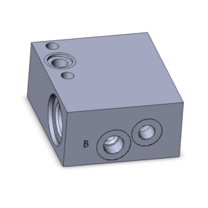 Block Cartridge Low Height Double Port