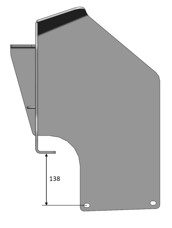 Bash Plate Bottom Arm Cylinder LH - Image 2