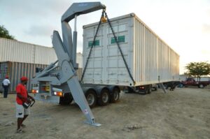 Steelbro's SB450 sidelifter on the Job