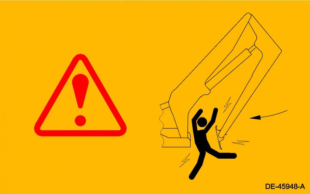 Decal Bridge Leg Crush Hazard
