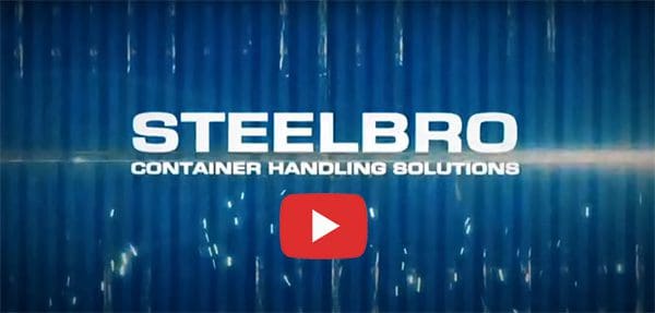 Video del elevador lateral STEELBRO - Elevador de contenedores de 2 x 20' - Usted (1)